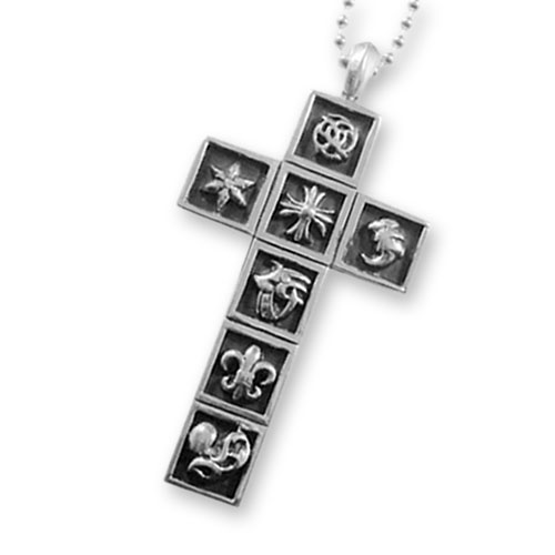 Chrome Hearts Pendant Framed Charm Cross
